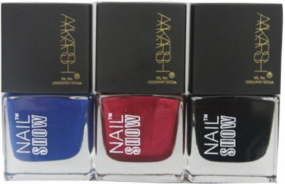 11% OFF on Aakarsh Nail Show - Set of 3 Nail polish - Mysterious 9.9 ml Multicolor 11% OFF on Aakarsh Nail Show - Set of 3 Nail polish - Mysterious 9.9 ml Multicolor