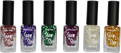 44% OFF on Seven Seas Snow & Star-Combo of 6 11 ml Purple, Green, Pink, white, Yellow, Magenta 44% OFF on Seven Seas Snow & Star-Combo of 6 11 ml Purple, Green, Pink, white, Yellow, Magenta