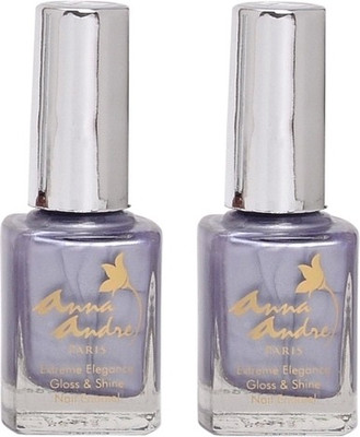 9% OFF on Anna Andre Paris Set of 2 Nail Polishes 9 ml 80075 Lady Lilac
