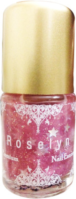 Roselyn Premium Nail Polish 13 ml Pink Glitter Roselyn Premium Nail Polish 13 ml Pink Glitter