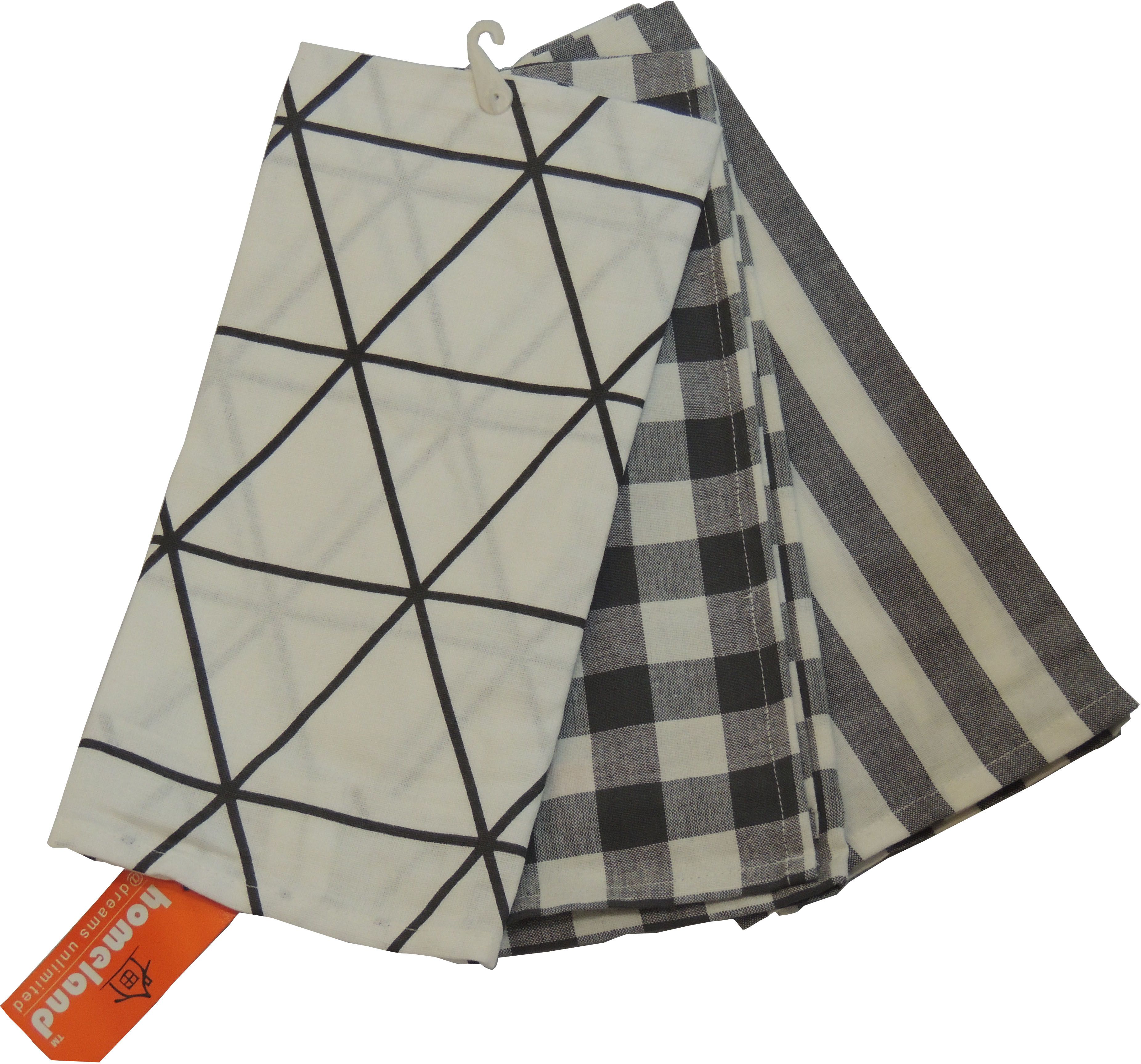 46% OFF on homeland@dreamsunlimited Black Set of 3 Napkins