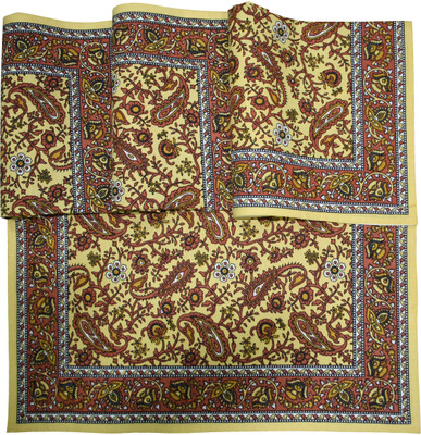 10% OFF on Morning Blossom Multicolor Set of 4 Napkins