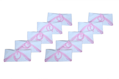 5% OFF on Pompom Sweethearts New Born Must Have Triangle Nappy Set Of 10