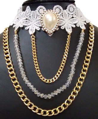 13% OFF on Bid4desire Alloy, Fabric Necklace 13% OFF on Bid4desire Alloy, Fabric Necklace