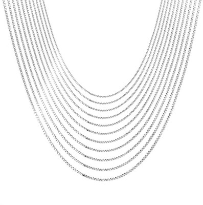 53% OFF on Love Bright Jewelry Rhodium Plated Sterling Silver Chain Set 53% OFF on Love Bright Jewelry Rhodium Plated Sterling Silver Chain Set