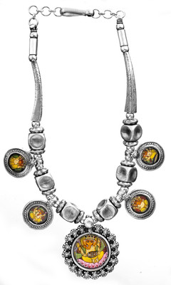 Exotic India Lord Ganesha Sterling Silver Necklace