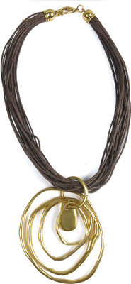 Harp Vertigo Gold Metal Necklace