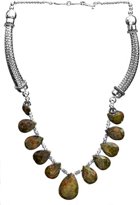 Exotic India Faceted Sterling Silver Necklace Exotic India Faceted Sterling Silver Necklace