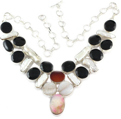6% OFF on 925 Silver Silver Plated Alloy Necklace