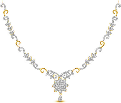 50% OFF on Ciemme 3.28 CT Gorgeous Floral Cubic Zirconia 18K Yellow Gold Plated Silver Necklace 50% OFF on Ciemme 3.28 CT Gorgeous Floral Cubic Zirconia 18K Yellow Gold Plated Silver Necklace
