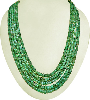 Surat Diamond Emerald Metal Necklace