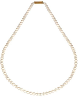 Krishna Pearls & Jewellers Pearl Rhodium Plated Mother of Pearl Necklace Krishna Pearls & Jewellers Pearl Rhodium Plated Mother of Pearl Necklace