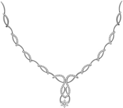 50% OFF on Ciemme 2.12 Ct Cheerful & Pretty Cubic Zirconia Sterling Silver Necklace