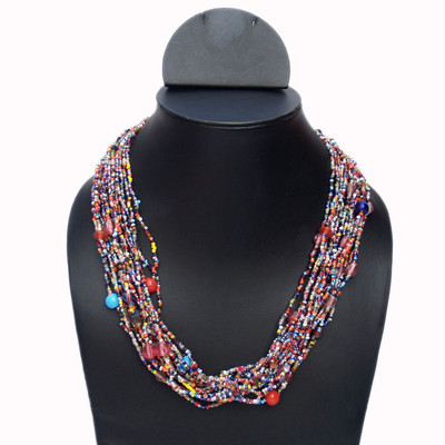 68% OFF on VR Designers Glass Necklace