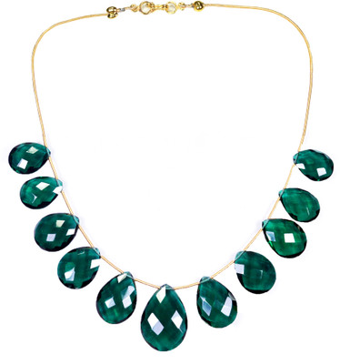 26% OFF on PearlParadise Green Lagoon Quartz Alloy Necklace 26% OFF on PearlParadise Green Lagoon Quartz Alloy Necklace