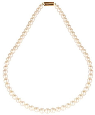 Krishna Pearls & Jewellers Pearl Rhodium Plated Mother of Pearl Necklace Krishna Pearls & Jewellers Pearl Rhodium Plated Mother of Pearl Necklace