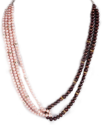 51% OFF on Sparkling Drop Pearl Stone Necklace