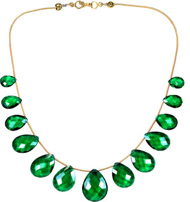 15% OFF on PearlParadise Green Ivy Quartz Alloy Necklace 15% OFF on PearlParadise Green Ivy Quartz Alloy Necklace