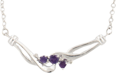 55% OFF on Sparkling Drop Amethyst Sterling Silver Plated Silver Necklace 55% OFF on Sparkling Drop Amethyst Sterling Silver Plated Silver Necklace