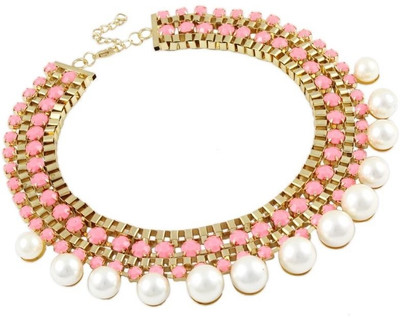 60% OFF on Karatcart Faux Pearl Pink Base Zinc, Alloy Necklace 60% OFF on Karatcart Faux Pearl Pink Base Zinc, Alloy Necklace