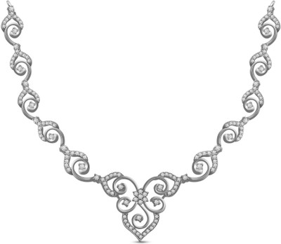 50% OFF on Ciemme 2.58 Ct Brilliant Fancy Cubic Zirconia Sterling Silver Necklace