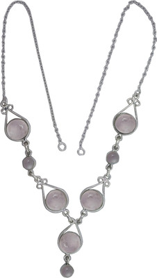 Exotic India Stylish Quartz Sterling Silver Necklace Exotic India Stylish Quartz Sterling Silver Necklace