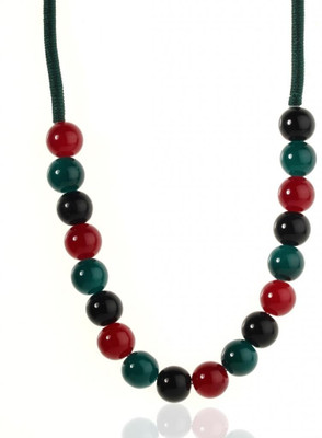 35% OFF on Trendy Baubles Glass, Fabric Necklace