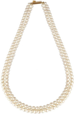 Krishna Pearls & Jewellers Pearl Rhodium Plated Mother of Pearl Necklace Krishna Pearls & Jewellers Pearl Rhodium Plated Mother of Pearl Necklace