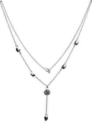 Exotic India Labradorite Peridot Sterling Silver Necklace