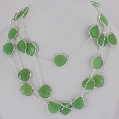 6% OFF on 925 Silver Silver Plated Alloy Necklace