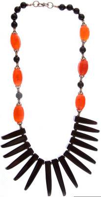 Exotic India Stylish Carnelian Sterling Silver Necklace Exotic India Stylish Carnelian Sterling Silver Necklace