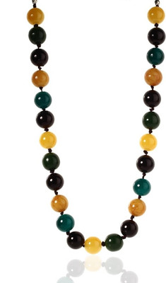 50% OFF on Trendy Baubles Glass, Fabric Necklace