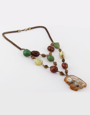 40% OFF on ChicKraft Stone, Metal Necklace