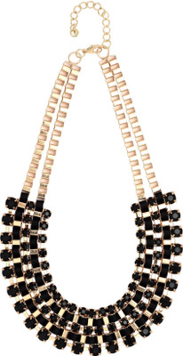30% OFF on 20Dresses Looped In Black Stones Metal Necklace 30% OFF on 20Dresses Looped In Black Stones Metal Necklace