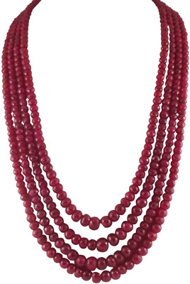 6% OFF on Jpearls Graded Ruby Ruby Alloy Necklace 6% OFF on Jpearls Graded Ruby Ruby Alloy Necklace