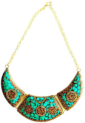 37% OFF on Jewel Paradise Opal Brass Necklace