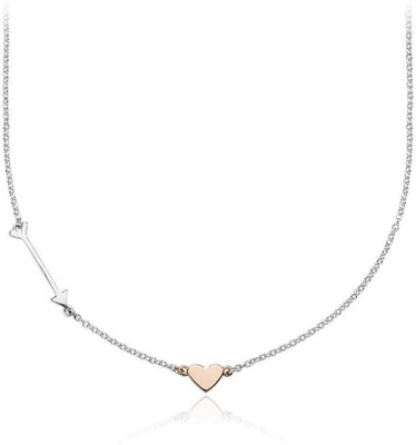 52% OFF on Exxotic Jewelz Heart Fashion Rhodium, 22K Rose Gold Plated Silver Necklace 52% OFF on Exxotic Jewelz Heart Fashion Rhodium, 22K Rose Gold Plated Silver Necklace