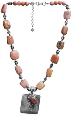 Exotic India Faceted Opal Sterling Silver Necklace Exotic India Faceted Opal Sterling Silver Necklace