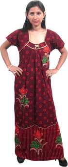 Indiatrendzs Women's Nighty: Night Dress Nighty