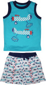 40% OFF on FS Mini Klub Sleepwear Baby Boy's Printed Top & Shorts Set