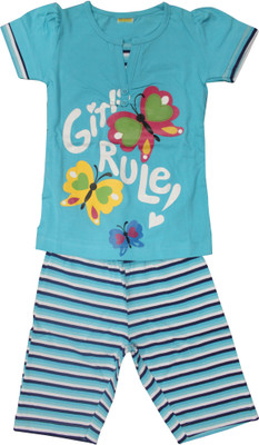 9% OFF on Mankoose Tom & Jerry Girl's Printed Top & Capri Set 9% OFF on Mankoose Tom & Jerry Girl's Printed Top & Capri Set