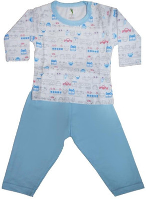 77% OFF on Jazzup Baby Boy's Printed Top & Pyjama Set