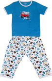 Peaches And Munchkins Boy's Printed Top & Pyjama Set