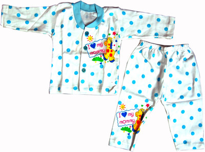 14% OFF on U & ME Baby Boy's Polka Print Top & Pyjama Set 14% OFF on U & ME Baby Boy's Polka Print Top & Pyjama Set