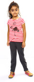 Bio Kid Girl's Stripes T-Shirt & Pajama