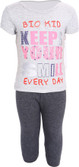 Bio Kid Girl's Printed Top & Capri Set Bio Kid Girl's Printed Top & Capri Set