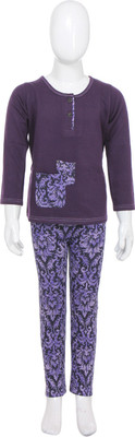 40% OFF on She N She Stylish Make Girl's Printed Top & Pyjama Set