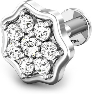 20% OFF on Candere Sumita Rhodium Plated White Gold Nose Stud
