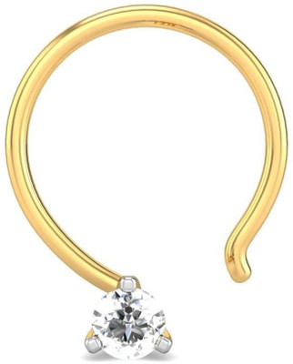 20% OFF on Candere Susana Diamond Rhodium Plated Yellow Gold Nose Stud