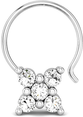 19% OFF on Candere Kannen Rhodium Plated White Gold Nose Ring